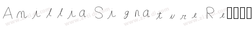 Amillia Signature Re字体转换